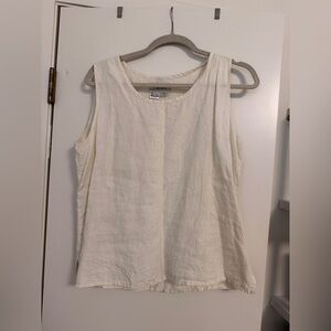FLAX 100% Linen Sleeveless Tank Top – Size M